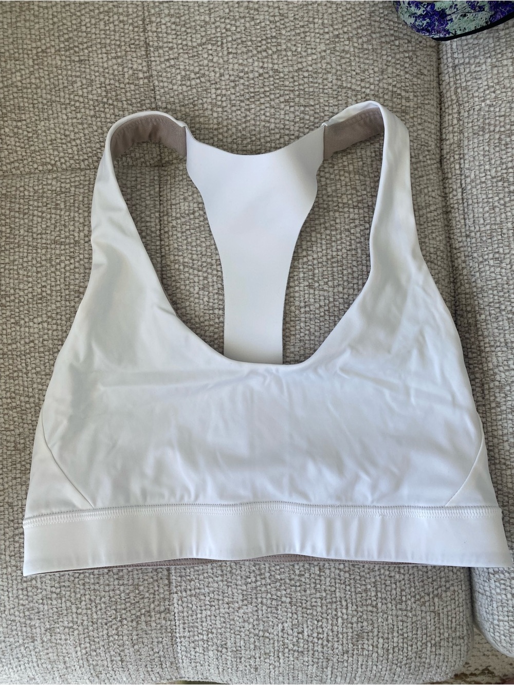 lululemon athletica White Racerback Sports Bra